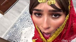 Halloween Handjob: My Friend's Big Ass Desi Wife Fucks Me in Costume - Tantric Sex with Big Natural Tits & POV