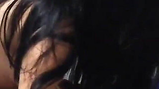 Maid in Dress Shows Red Panties to Seduce Boss