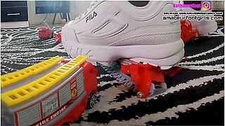 Kati Toy Car Crush Sneaker High Heels Ballerinas Trampling Trample Giantess Crushing Stomping