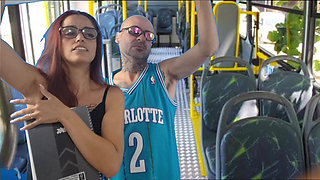 Pervert Penetrates College Student From Behind on the Bus in Public!