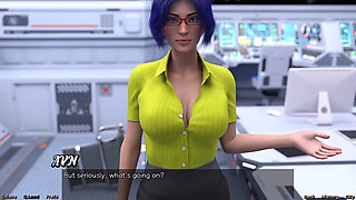 Stranded in Space - Blue Haired Big Tits MILF Wants to Talk