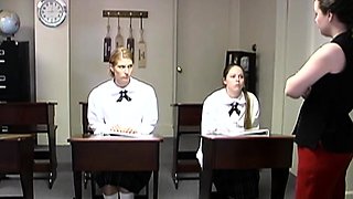 Femdom fetish mistresses fuck bdsm loser with strapon