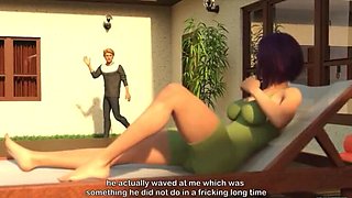 Temptation Chapter 5: Teen Cheating Wife Gets Big Cock Blowjob and Handjob in 3D Animation