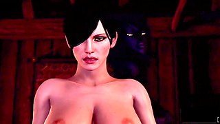 Futanari anime compilation featuring a big ass and a dripping wet pussy, no cum inside