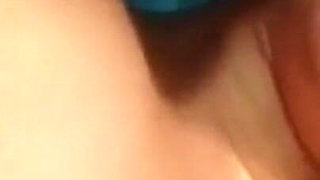 Skinny Blonde Fingers Dripping Pussy Before Sloppy Cock Ride