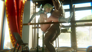 Emma Frost In The Gym