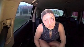 Risky Trip in Full Pantyhose Encasement Nylon Doll in the Car Ep. 336