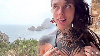 Squirt and Cumshot in Mouth in Ibiza