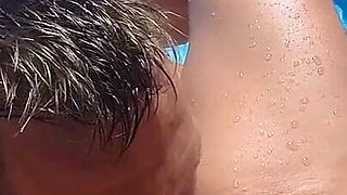 Licking and Fingering by the Pool