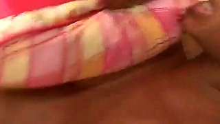 Rane Revere a slutty ebony girlfriend with tattooed skin and dark hair bangs frantically for pleasure