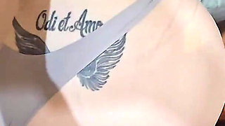 Horny Husband Caught His Wife Washing Her Hair in the Bathroom and Fucked Her