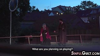 Sexy amateur slut fucked in the van by perverted fucker