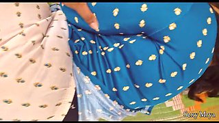 Sexy Myra Step Mom Fucks Step Son Twice At Home - Horny Indian Aunty Blowjob & Doggy Style