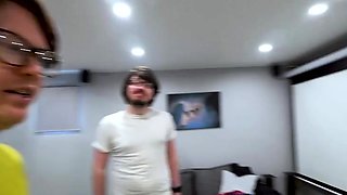 Klixen and blonde teen blowjob and handjob