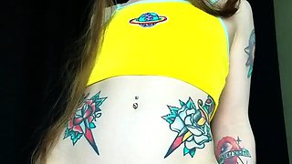 Cute blonde amateur webcam teen masturbating