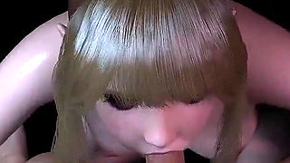 Cute Blonde Blowjob in the Dark - 3D Porn