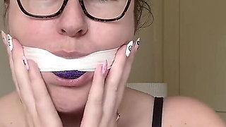 Lacey - Self Gag Fun and Orgasms After Gym Part 1