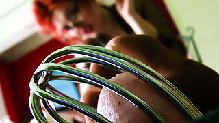 Cum Inside Cage on Valentine's Day