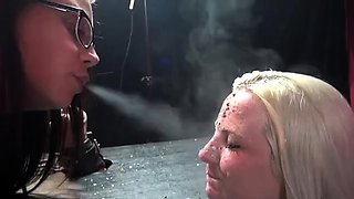 Lezdom Face Spitting Ash Humiliation