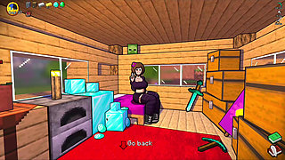 HornyCraft Minecraft Parody - Steve Gets Sloppy Handjob from Jenny for a Diamond