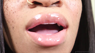 Dick Melting Lips- Ebony Domme Goddess Rosie Reed