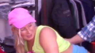 German part time secretary gets fucked by master and journeyman in the workshop