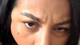 She Said “fuck My Mouth” - Sexy Brunette Swallows Big Dick Whole and Gives Extreme Rimjob in POV