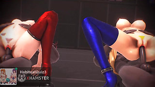 mmd r18  Kizuna AI & Mirai Akari FUCK Me sex dance ahegao ntr fuck hard dildo 3d hentai