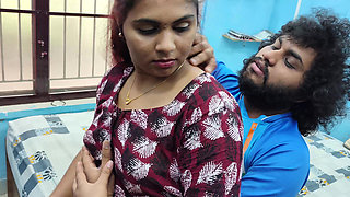 Hot couple romantic kiss