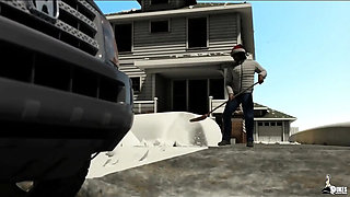 Curvy Wife Cheats on Christmas Day with Big Black Cock - Hot MILF Blowjob & Hardcore Sex