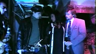 Amazing busty brunette slut doing blowjob outdoor