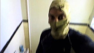 Black Twink's Thong Bathroom Adventure