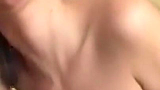 Skinny Brunette Spreads Dripping Pussy Wide Open