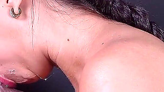 Laeris Slobbery Blowjob Cumming Inside Her Mouth