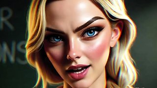 Sexy blonde Taylor Whyte in 3D audio POV clos